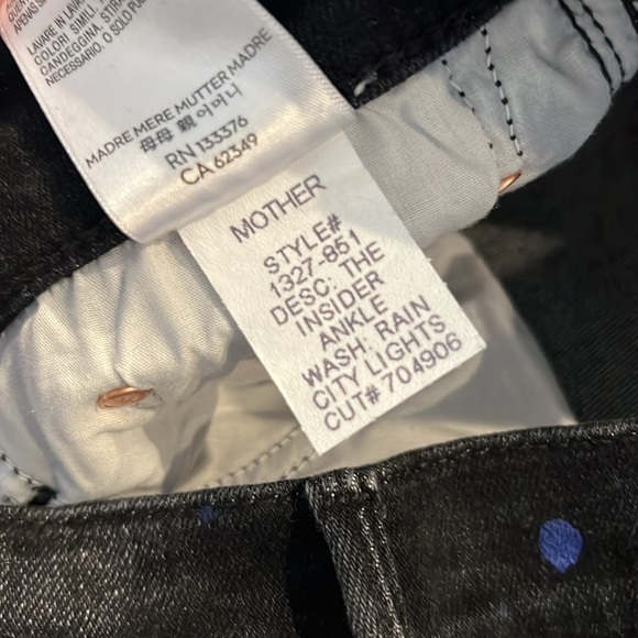MOTHER The Insider Ankle Rain City Lights Jean SZ 28 - Picture 6 of 11
